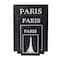 Black Eiffel Tower Paris Storage Book Box Set